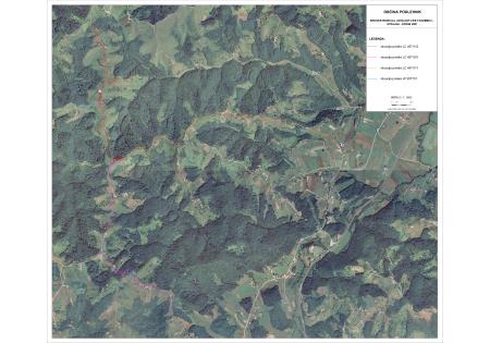 Grafični prikaz tras rekonstrukcije cest